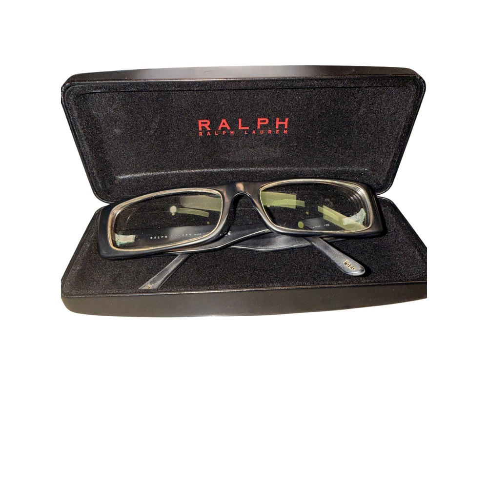Polo Ralph Lauren 2063 5001 Black Rectangular Eyeglass FRAMES 55-17-135 Italy